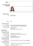 Curriculum Vitae Europass