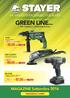 GREEN LINE... MAGAZINE Settembre 2016 GARANZIA 2 ANNI. e 35,00+IVA. e 69,00+IVA. e 67,00+IVA. ... Per l artigiano e l hobbista evoluto TH 610