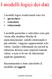 I modelli logici dei dati