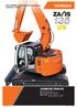 ESCAVATORE IDRAULICO. Serie ZAXIS-3 versione con rotazione a ingombro ridotto