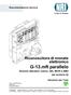 G-13.mft parallelo Versione Standard, Casino, SGI, BDTA e AMU (da versione /4) Riconoscitore di monete elettronico. Documentazione tecnica