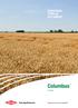 COMPRA VANTAGGI, VENDI QUALITÀ SINERGIA TRIPLA IN CAMPO. Columbus ERBICIDA