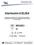 Interleukin-5 ELISA BE C. Istruzioni per l Uso
