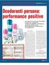 Deodoranti persona: performance positive