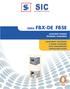 SERIE FBX-DE FBSE CATALOGO TECNICO TECHNICAL CATALOGUE CASSONETTI VENTILANTI A BASSO CONSUMO LOW CONSUMPTION VENTILATING BOXES