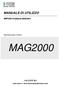 MANUALE DI UTILIZZO. MNPG40-10 Edizione 06/03/2013. Magnetoterapia modello MAG2000. I.A.C.E.R. Srl.