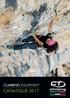 CLIMBING EQUIPMENT CATALOGUE 2017