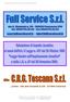 Full Service S.r.l. via A. Manzoni n Ponsacco (Pisa) Sito Web: