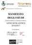 MANIFESTO DEGLI STUDI