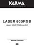 LASER 600RGB Laser ILDA RGB con SD Manuale di istruzioni