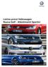 Volkswagen. Listino prezzi Volkswagen Nuova Golf - Allestimenti Sportivi