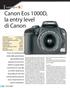 Canon Eos 1000D, la entry level di Canon