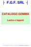 F.G.F. SRL CATALOGO GOMMA. Lastre e tappeti
