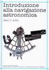 Introduzione navigazione astronomica