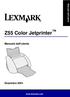 Manuale dell'utente. Z55 Color Jetprinter. Manuale dell'utente. Dicembre