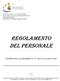 REGOLAMENTO DEL PERSONALE