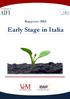 Rapporto 2015 Early Stage in Italia