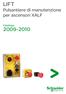 LIFT Pulsantiere di manutenzione per ascensori XALF. Catalogo
