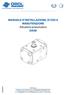 MANUALE D INSTALLAZIONE, D USO E MANUTENZIONE Attuatore pneumatico DA08