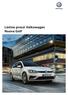 Volkswagen. Listino prezzi Volkswagen Nuova Golf