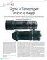 Sigma e Tamron per macro e viaggi