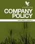 COMPANY POLICY REGOLAMENTO AZIENDALE