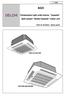 DELCHI AGX. Split system Global Cassette indoor unit. Climatizzatori split unità interna  Cassette Parti di ricambio / Spare parts AGX