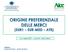 ORIGINE PREFERENZIALE DELLE MERCI (EUR1 EUR-MED ATR)