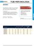 TUBI PER ENOLOGIA ENOREX