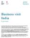 Business visit India. 8 giornate