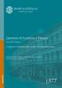 Questioni di Economia e Finanza