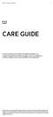 CARE LABEL PROJECT CARE GUIDE