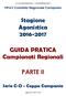 Stagione Agonistica GUIDA PRATICA Campionati Regionali PARTE II