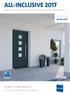 ALL-INCLUSIVE 2017 PORTE D INGRESSO DI OTTIMA SICUREZZA IN ALLUMINIO PORTE D INGRESSO DI OTTIMA SICUREZZA CON PROTEZIONE ANTINTRUSIONE