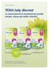 TENA lady discreet. La nuova gamma di assorbenti per perdite urinarie, ancora più sottili e discreti* Progetto trnd. Guida al progetto trnd