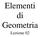 Elementi di Geometria. Lezione 02