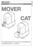MOVER CAT AUTOMAZIONE PER CANCELLO SCORREVOLE A CREMAGLIERA / CATENA