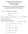 Complementi di Matematica e Calcolo Numerico A.A Laboratorio 11 - Metodi numerici per equazioni differenziali ordinarie