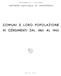 COMUNI E LORO POPOLAZIONE AI CENSIMENTI DAL 1861 AL 1951