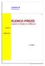 ELENCO PREZZI. Lavori a Corpo e a Misura. Comune di Provincia di OGGETTO: COMMITTENTE: IL TECNICO. pag. 1