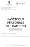 FASCICOLO PERSONALE DEL BAMBINO