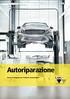 Autoriparazione. Sistemi di levigatura per l'industria automobilistica