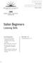 Italian Beginners. Listening Skills 2005 HIGHER SCHOOL CERTIFICATE EXAMINATION. Centre Number. Student Number. Total marks 30 Attempt Questions 1 12