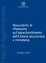 Documento di riflessione sull approfondimento dell Unione economica e monetaria