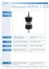 Vibrostop MOPLA 1 GG SISTEMA MONOMOLLA SINGLE SPRING SYSTEM. CARATTERISTICHE Features. MATERIALI Materials. APPLICAZIONI Applications