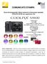 COMUNICATO STAMPA. Zoom all'avanguardia: Nikon presenta la fotocamera tascabile COOLPIX S9100 con superzoom 18x