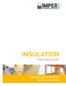 INSULATION thermal acustic. soluzioni per l isolamento termico e acustico