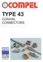 TYPE 43 COAXIAL CONNECTORS