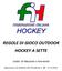 REGOLE DI GIOCO OUTDOOR HOCKEY A SETTE. Under 14 Maschile e Femminile