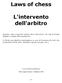 Laws of chess. L'intervento dell'arbitro